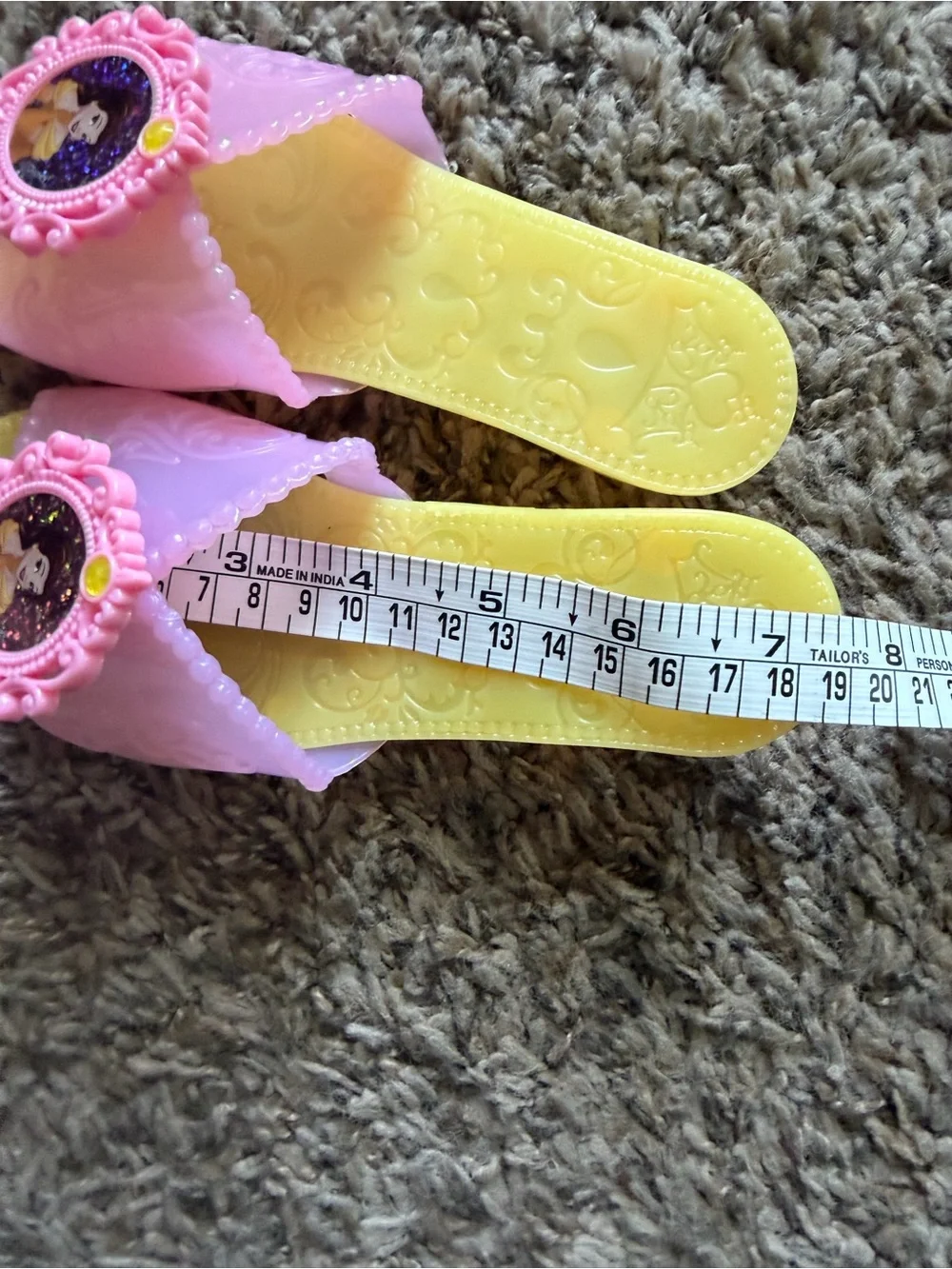 Disney Princess Belle Dress-Up Shoes / Play Slippers - Size 7/8
